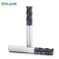 HRC45 Cooper Coating Tungsten Carbide Corner Radius EndMill